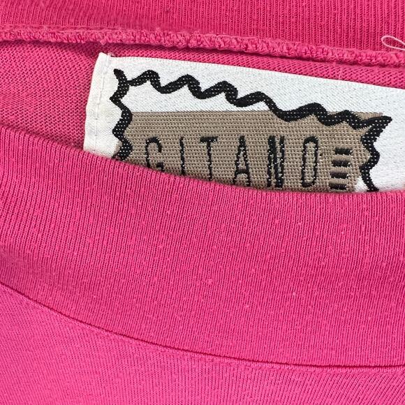 Vintage Women's Gitano Pink Short Sleeve Shirt with Embroidery Size XL - Picture 6 of 6